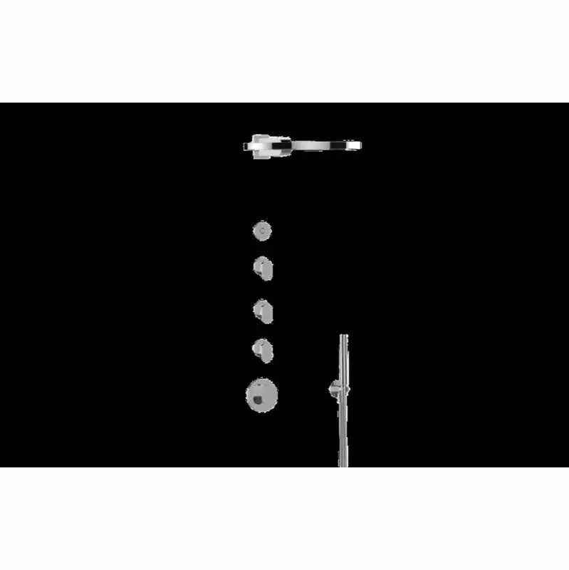 Ametis M-Series Thermostatic Shower System - Ametis Ring (Trim)
