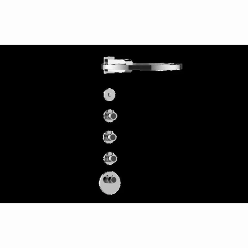 Cameo M-Series Thermostatic Shower System - Ametis Ring (Trim)