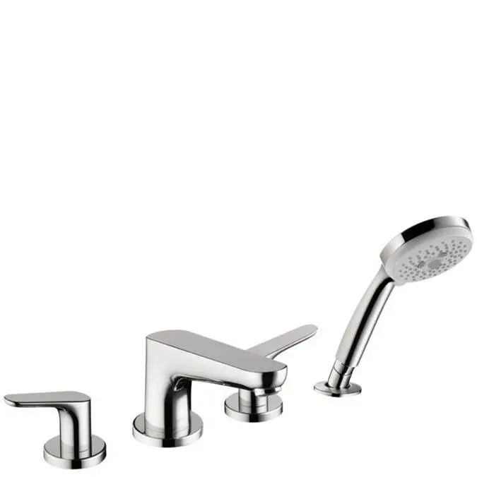 Focus 4-Hole Roman Tub Set Trim with 1.8 GPM Handshower