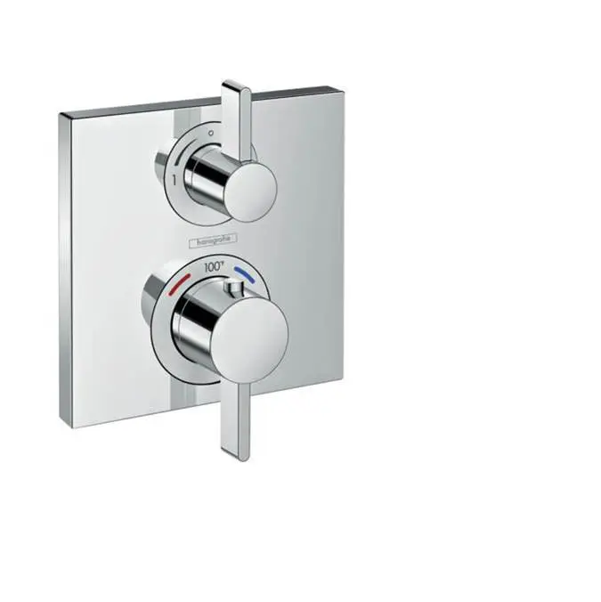 Ecostat Square Thermostatic Trim with Volume Control