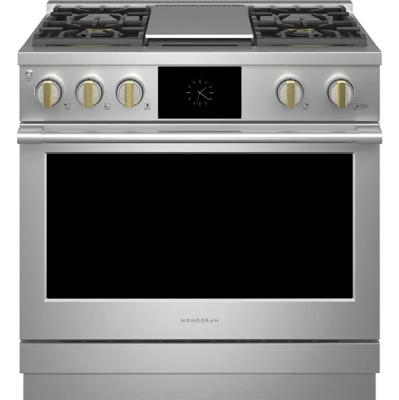 36" Dual-Fuel Professional Range With 4 Burners And Griddle (Natural Gas)