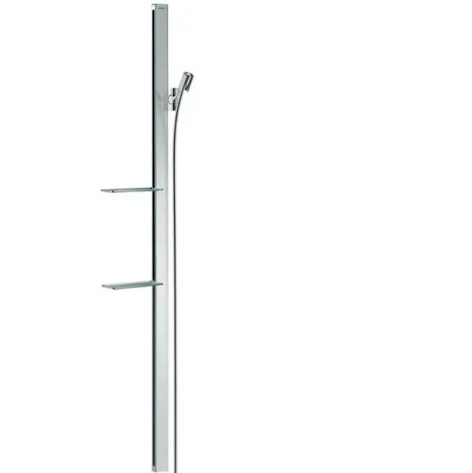 Unica Wallbar Raindance E, 60" in Chrome