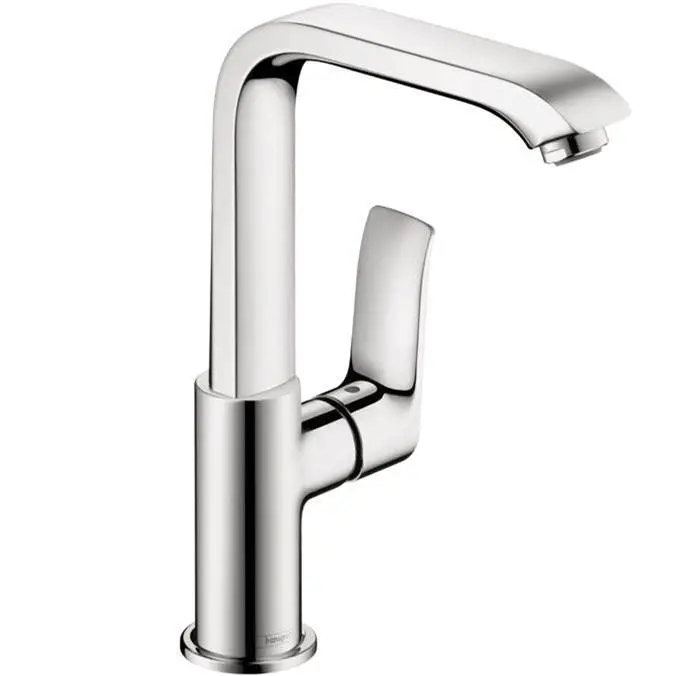 Metris Single-Hole Faucet 230 with Swivel Spout and Pop-Up Drain, 1.2 GPM