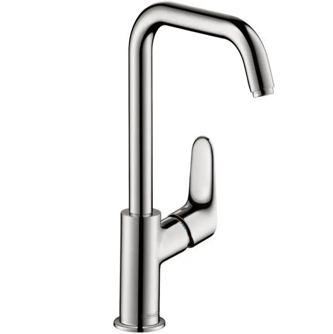 Focus Single-Hole Faucet 240 with Swivel Spout and Pop-Up Drain, 1.2 GPM