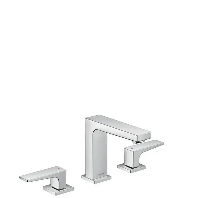 Metropol Widespread Faucet 110 with Lever Handles and Pop-Up Drain, 1.2 GPM