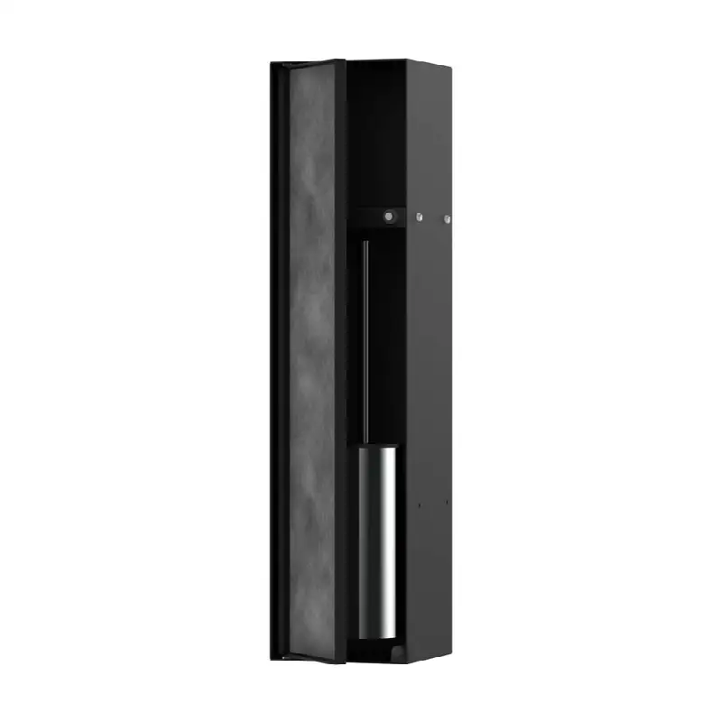 XtraStoris Rock Recessed Toilet Brush Holder with Shelf & Tileable Door