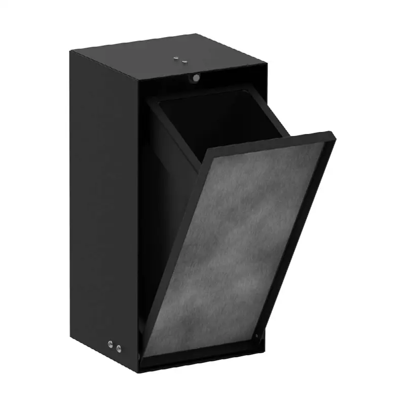 XtraStoris Rock Recessed Trash Bin with Shelf & Tileable Door