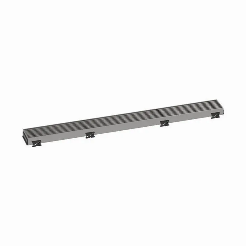 RainDrain Match Trim Broadwalk for 27 5/8" Rough with Height Adjustable Frame in Brushed Stainless Steel