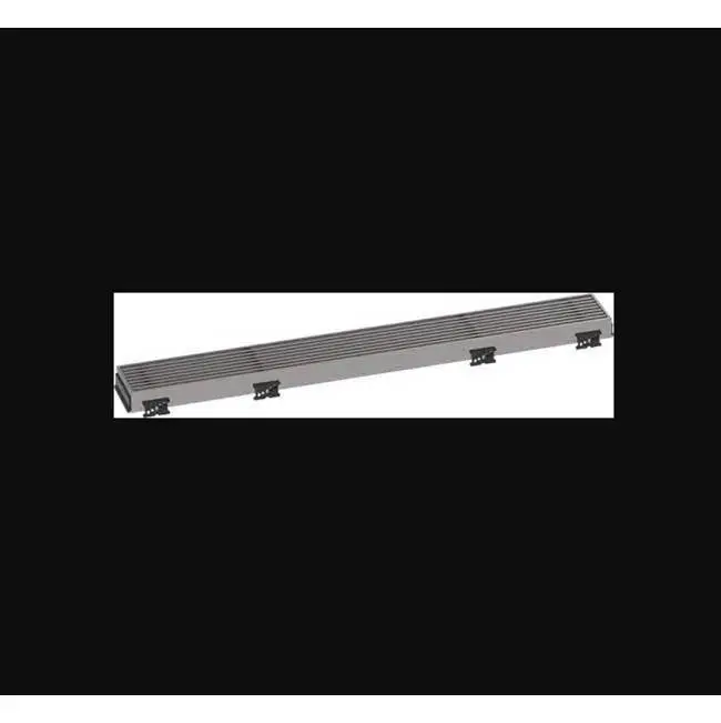 RainDrain Match Trim Boardwalk for 35 1/4" Rough with Height Adjustable Frame in Brushed Stainless Steel