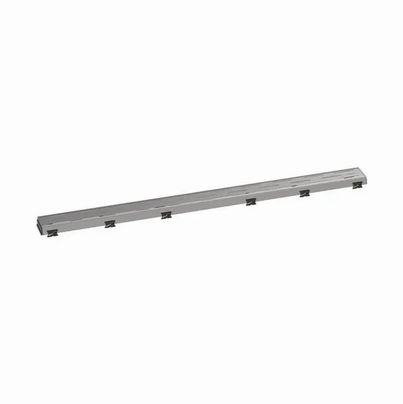 RainDrain Match Trim Classic for 39 3/8" Rough with Height Adjustable Frame in Brushed Stainless Steel