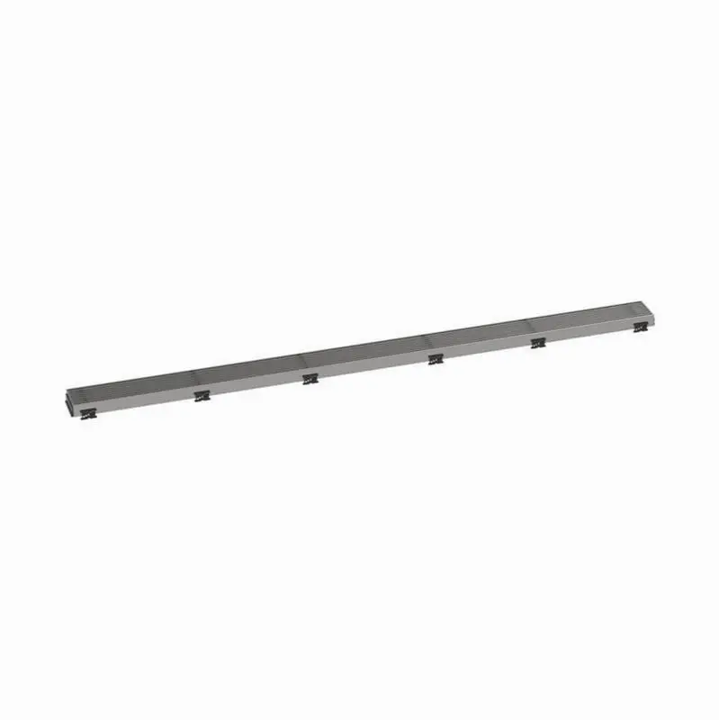 RainDrain Match Trim Boadwalk for 47 1/4" Rough with Height Adjustable Frame in Brushed Stainless Steel