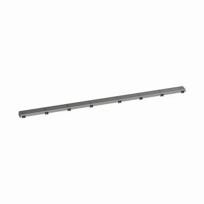 RainDrain Match Trim Boardwalk for 59 1/8" Rough with Height Adjustable Frame in Brushed Stainless Steel