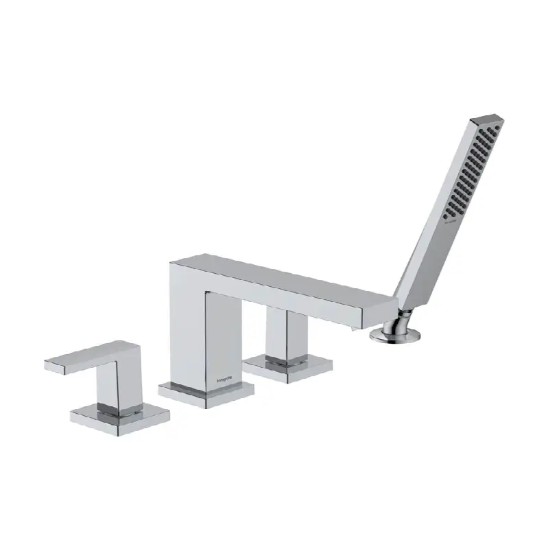 Tecturis E 4-Hole Roman Tub Set Trim with 1.75 Handshower