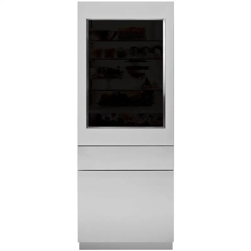 30" Integrated Refer SS Glass Door Panel, 84" Opening -3/4", RH