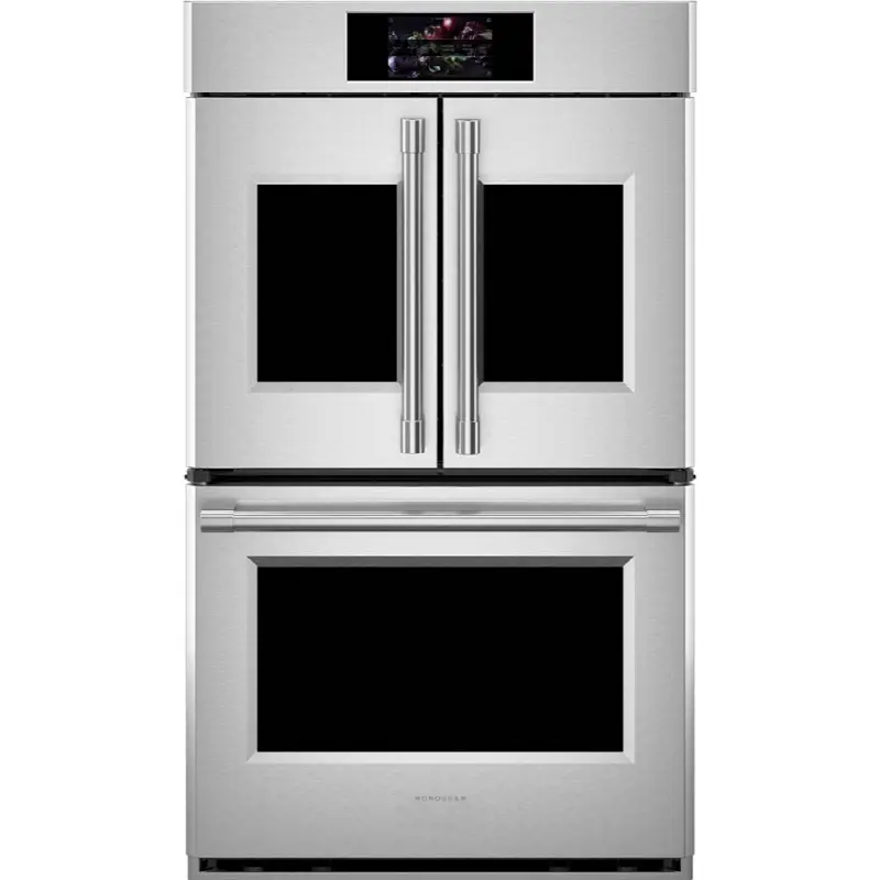 30" Smart French-Door Electric Convection Double Wall Oven Statement Collection