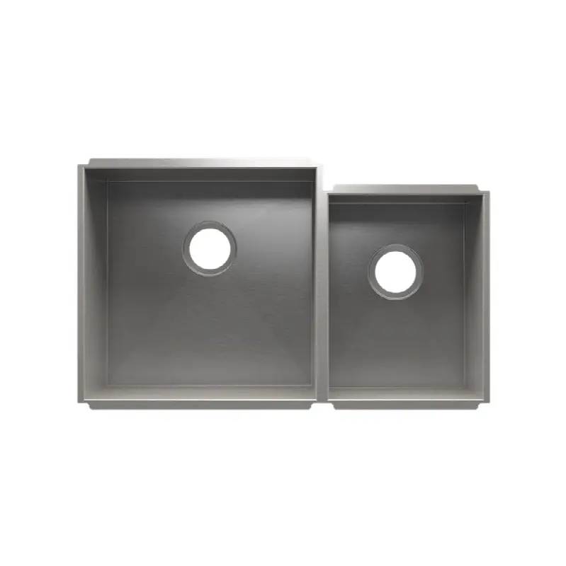 Urbanedge Sink Undermount, Double L18X18X10 R12X16X8