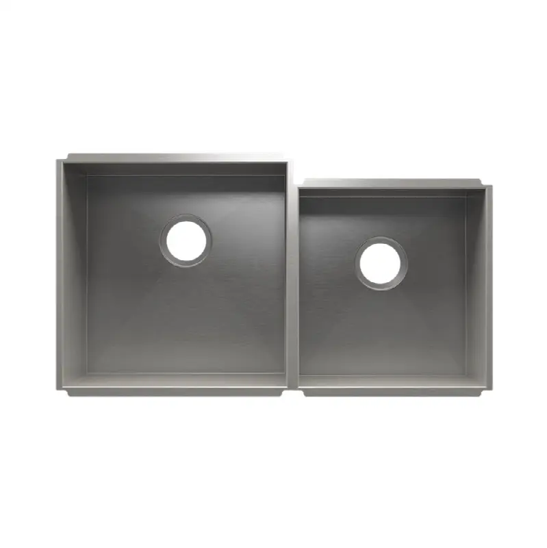 Urbanedge Sink Undermount, Double L18X18X10 R15X16X8