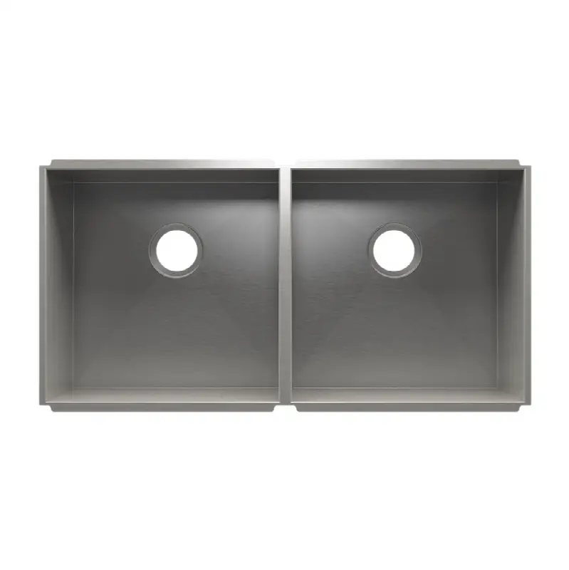 Urbanedge Sink Undermount, Double L18X18X10 R18X18X10
