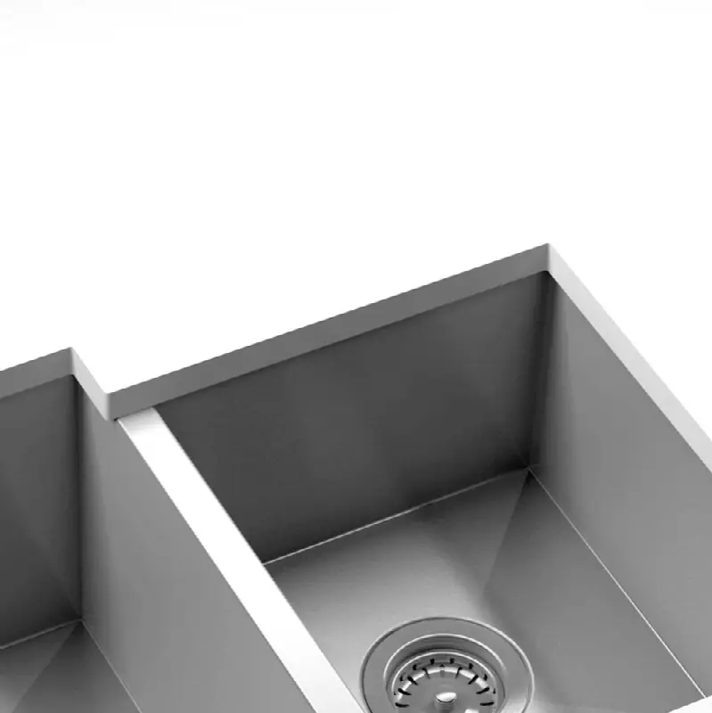 Urbanedge Sink Undermount, Double L12X16X8 R21X18X10
