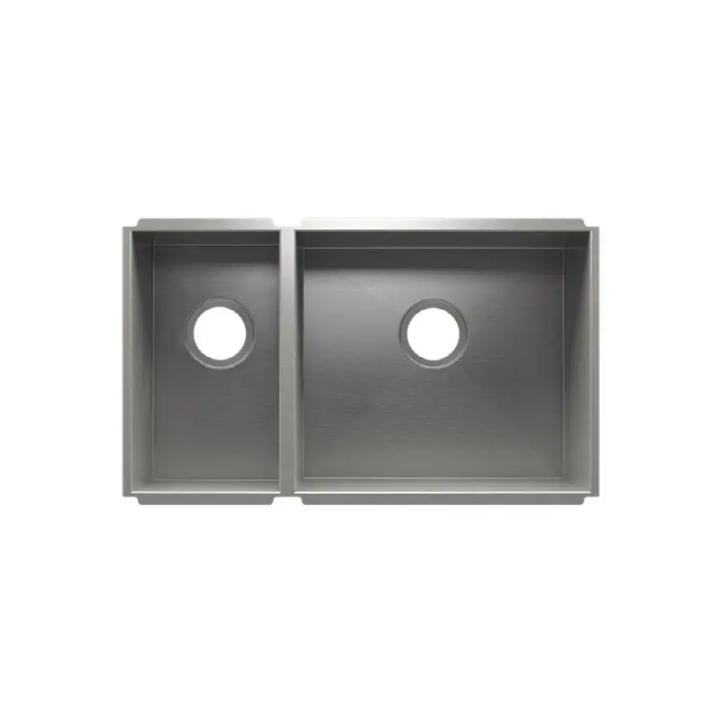 Urbanedge Sink Undermount, Double L9X16X8 R18X16X10