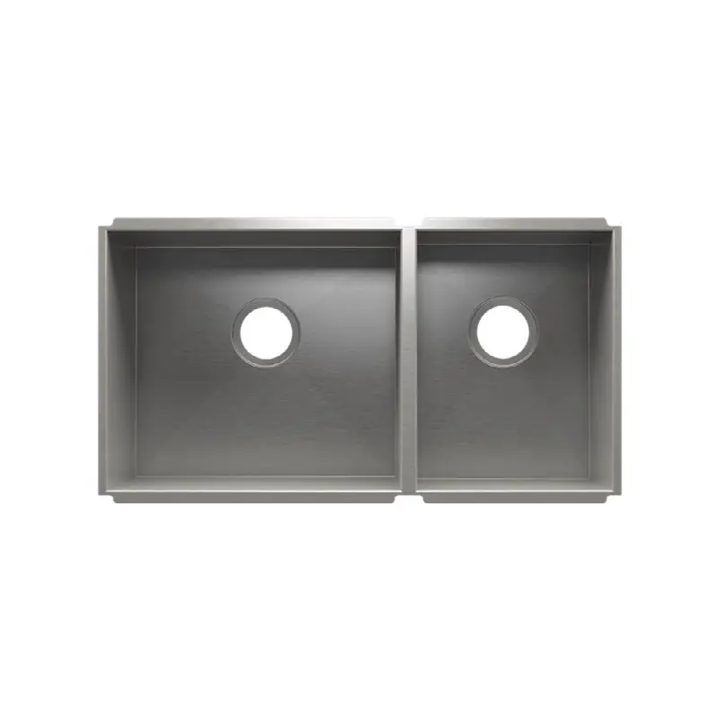 Urbanedge Sink Undermount, Double L18X16X10 R12X16X8