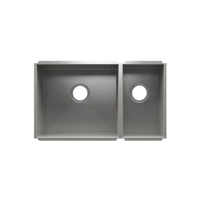 Urbanedge Sink Undermount, Double L18X16X10 R9X16X8