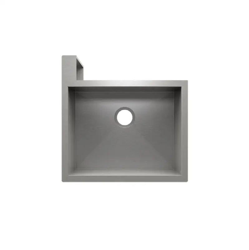 Socialcorner Sink Undermount Flat Aprons Left Corner, Single 23X18X10