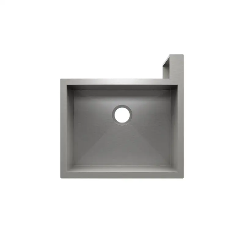 Socialcorner Sink Undermount Flat Aprons Right Corner, Single 23X18X10