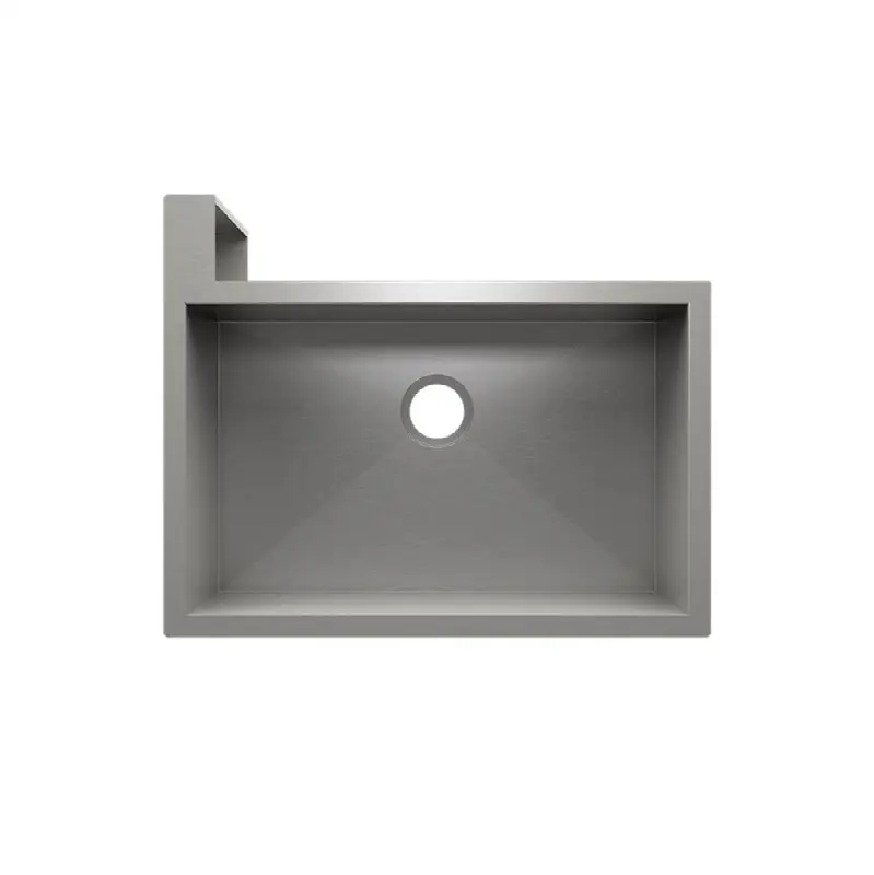 Socialcorner Sink Undermount Flat Aprons Left Corner, Single 29X18X10
