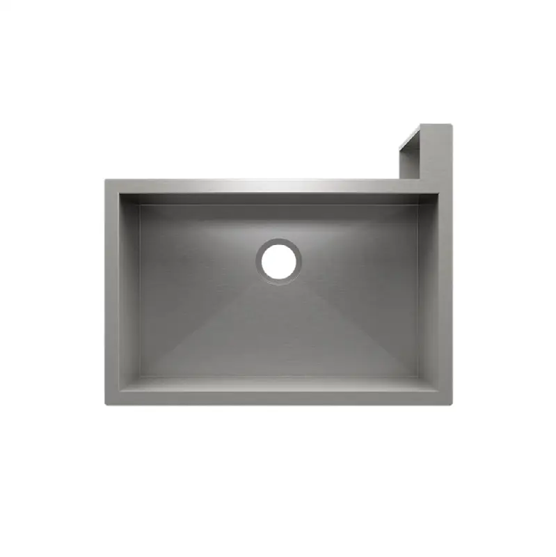 Socialcorner Sink Undermount Flat Aprons Right Corner, Single 29X18X10