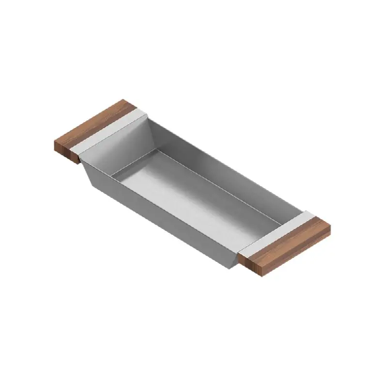Tray For 17In Sink, Walnut Handles, 6X18X2-1/4
