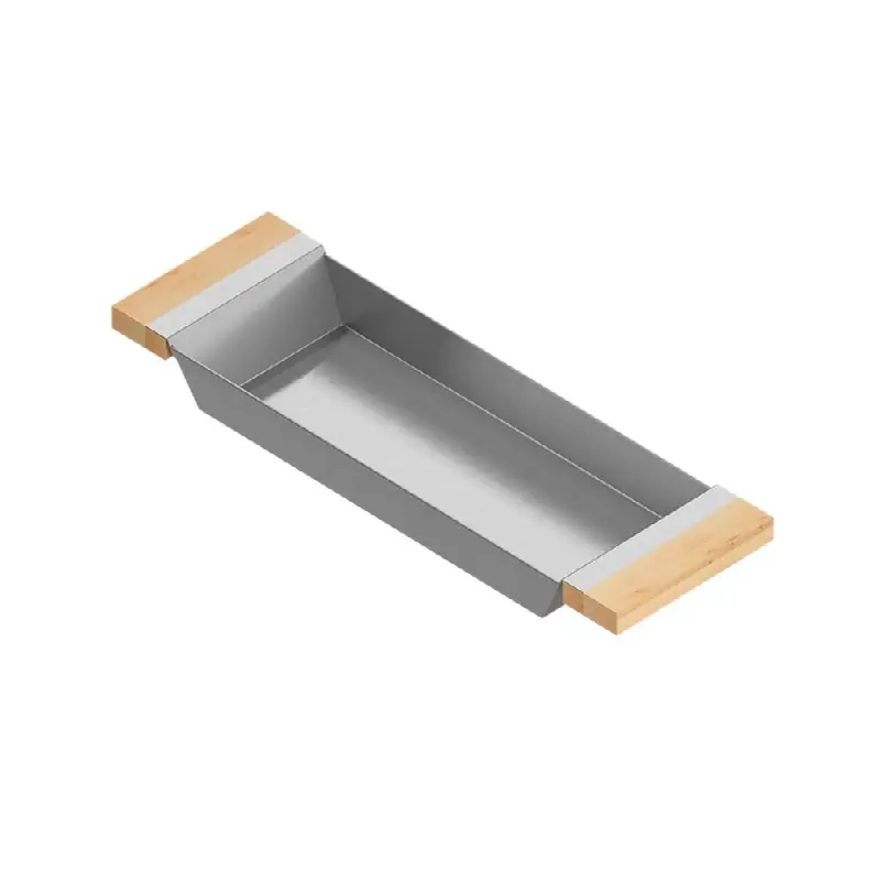 Tray For 18In Sink, Maple Handles, 6X19X2-1/4
