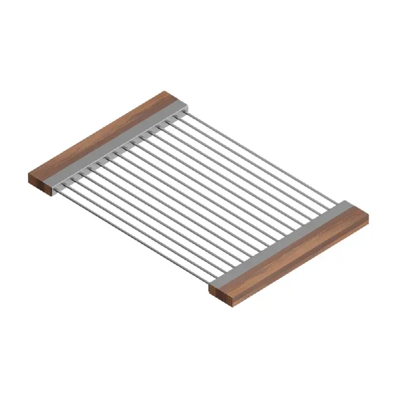 Drying Rack For 17In Sink, Walnut Handles, 12X18X1