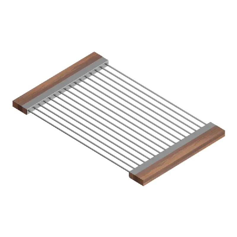 Drying Rack For 18In Sink, Walnut Handles, 12X19X1