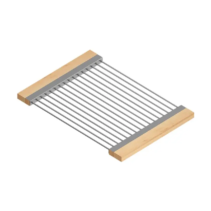 Drying Rack For 16In Sink, Maple Handles, 12X17X1