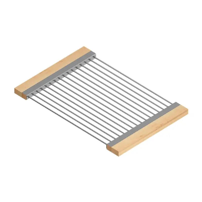 Drying Rack For 17In Sink, Maple Handles, 12X18X1
