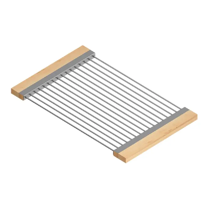 Drying Rack For 18In Sink, Maple Handles, 12X19X1