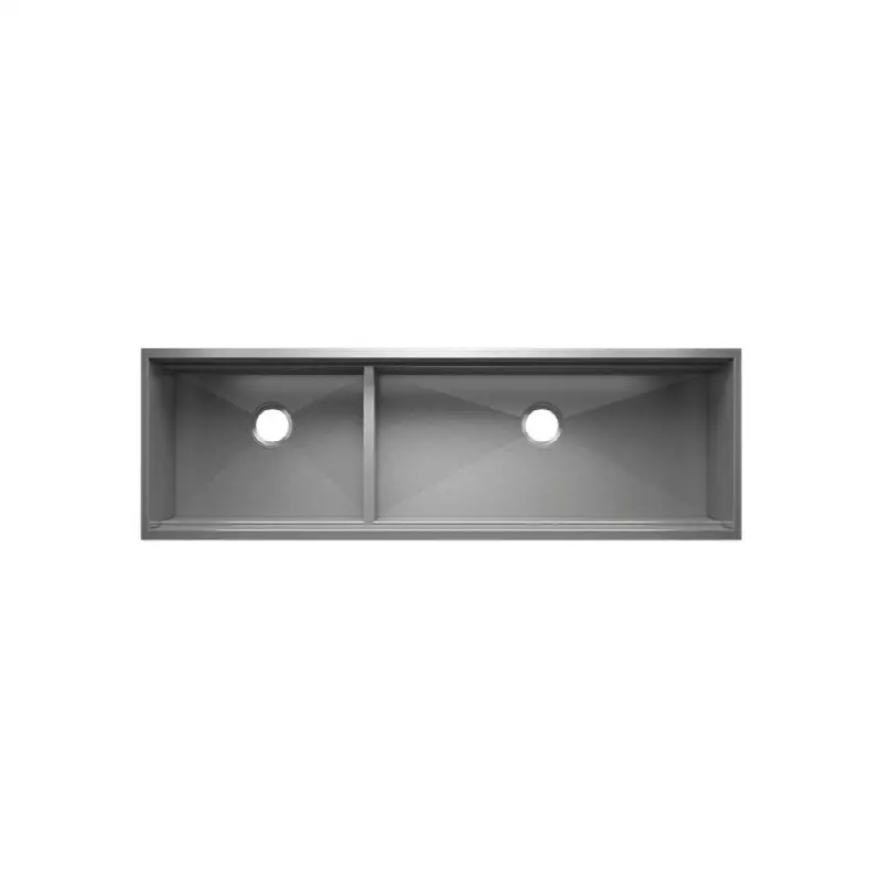 Smartstation Sink reveal undermount, double L21X17X10 R36X17X10