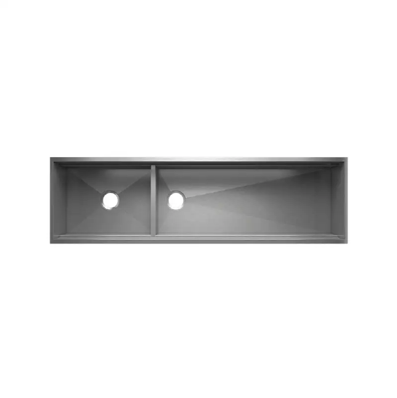 Smartstation Sink reveal undermount, double L21X17X10 R42X17X10
