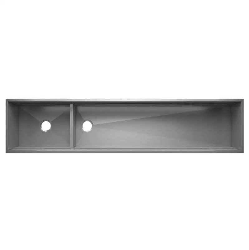 Smartstation Sink reveal undermount, double L21X17X10 R60X17X10