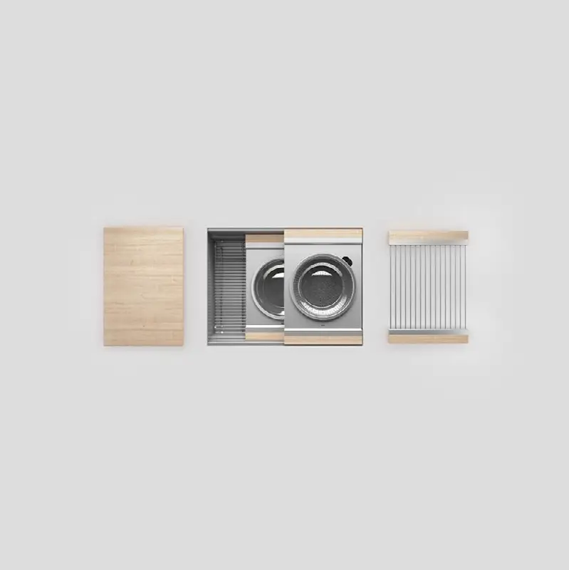Smartstation kitchen set, 24" x 17" x 10", maple acc.