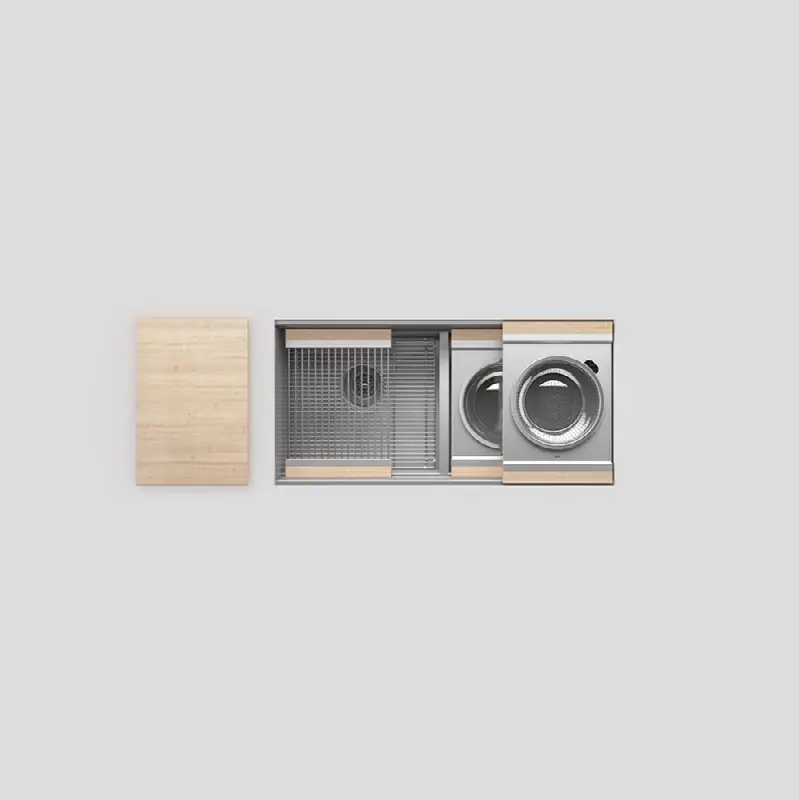 Smartstation kitchen set, L18" x 17" x 10" R18" x 17" x 10", maple acc.