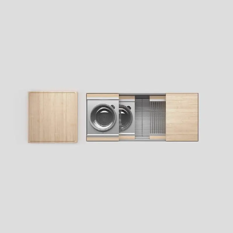 Smartstation kitchen set, 42" x 17" x 10", maple acc.