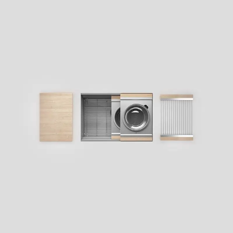 Smartstation kitchen set, 27" x 18" x 10", maple acc.