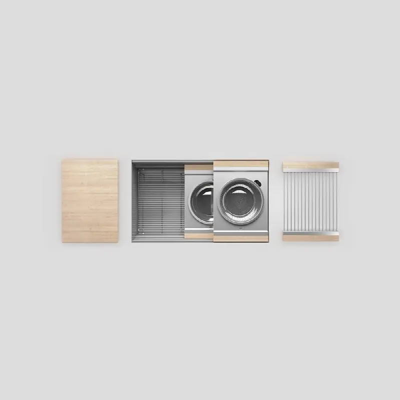 Smartstation kitchen set, 30" x 18" x 10", maple acc.