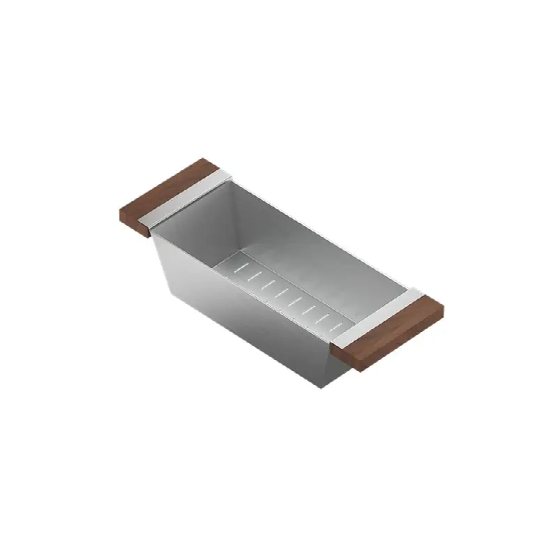 Smartstation rectangular colander for 17" sink - walnut