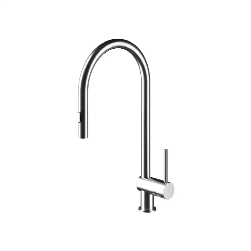 Vela SD Single-hole Stainless Steel Kitchen Faucet with Pull-down Dual spray - SS