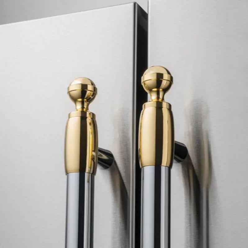 Decor Kit, Includes (3) Pair Handle Ends (3) Pair for Refrigerator and (1) Pair for Dishwasher