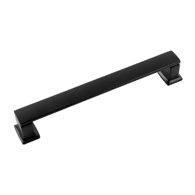 Cambridge Collection Pull 6-5/16 Inch (160mm) Center to Center Matte Black Finish