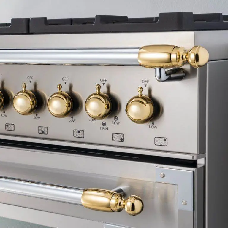 Gold Decor Set for Range and Hood